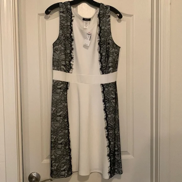 NWT Deb black and white dress size 1X